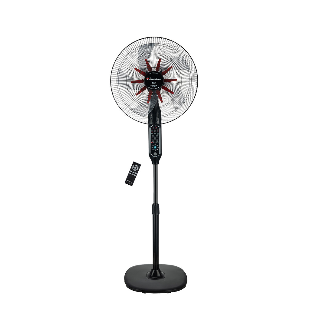Binatone RCF-1865 18” Rechargeable Standing Fan with Remote, LED Light & Fast Charging Battery