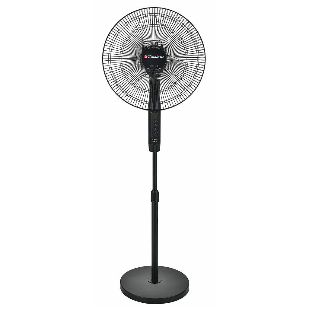 Binatone A1691 (MK2) 16-Inch Standing Fan with Powerful Airflow, Silent Motor & 2-Year Warranty