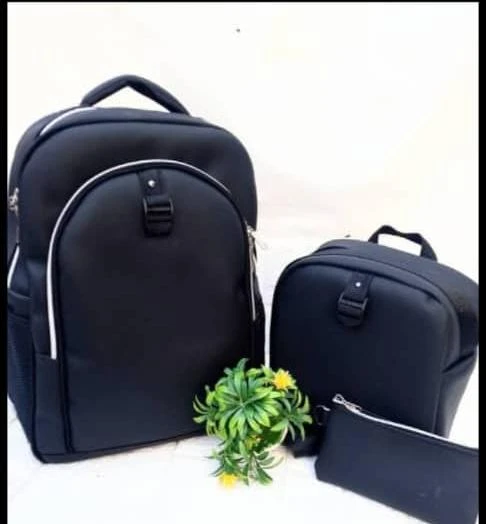 3-in-1 Premium Handmade School Bag Set - Durable Backpack, Insulated Lunch Bag & Pencil Purse Combo